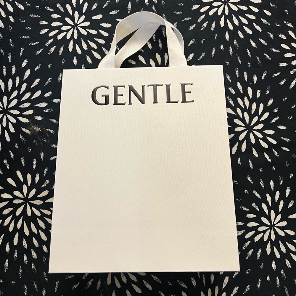 Gentle Monster white paper shopping gift bag 12.5 x 10.5 x 4.5”